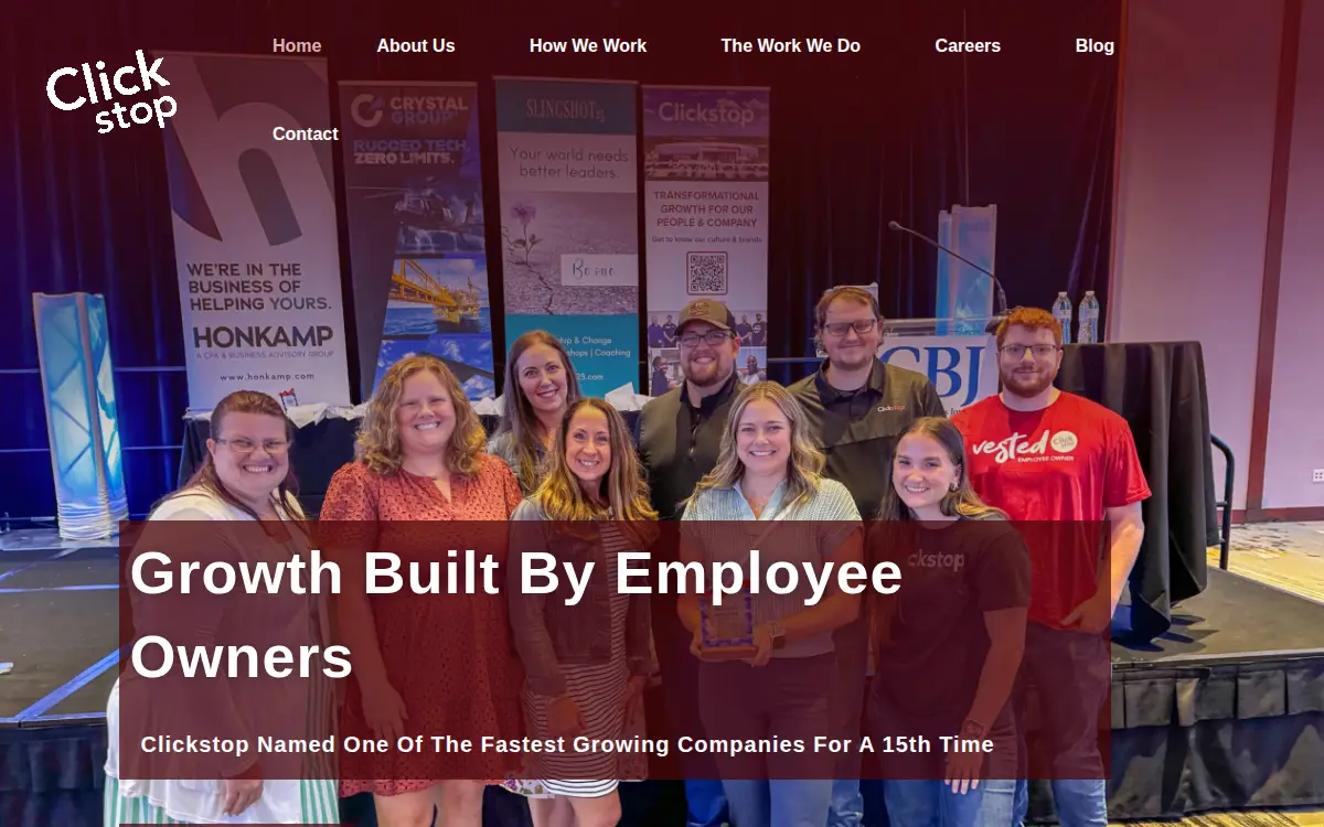 Homepage of Clickstop INC