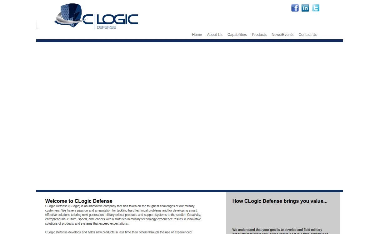 Homepage of Clogic LLC