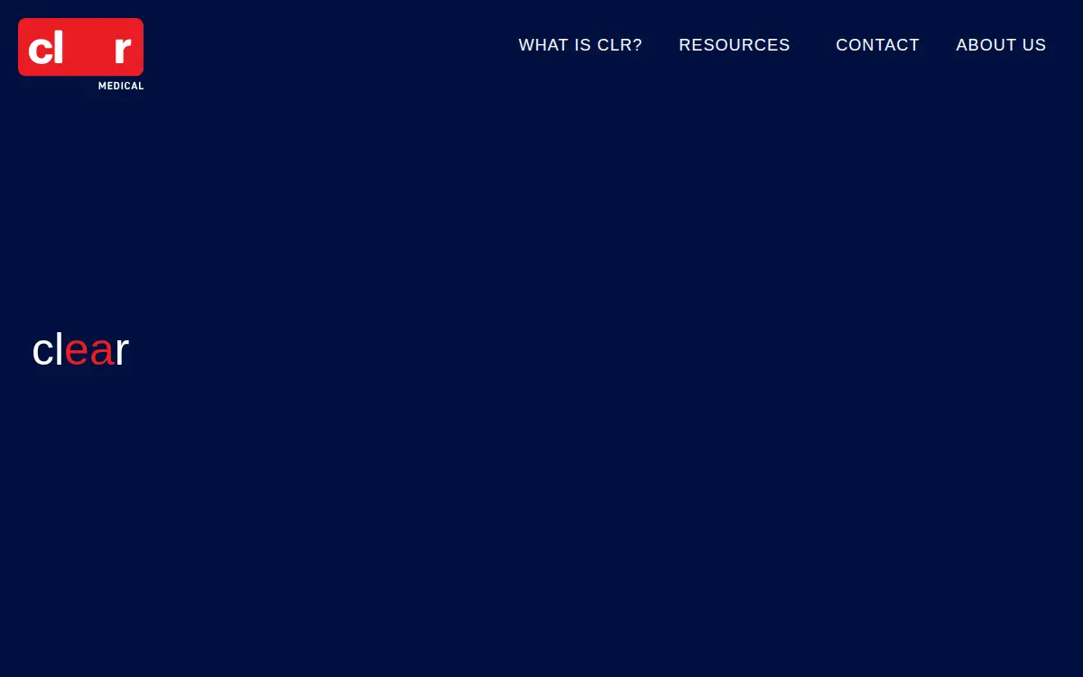 Homepage of Clr Medical, INC