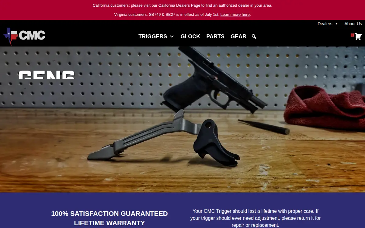 Homepage of Cmc Triggers CORP.