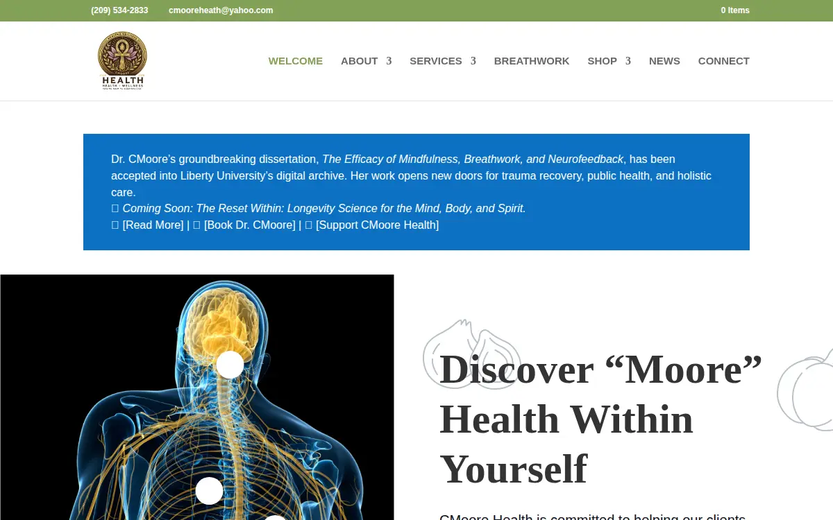Homepage of Judea Immersive Therapy LLC