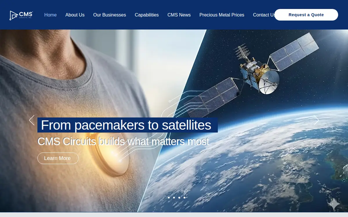 Homepage of Cms Circuits INC