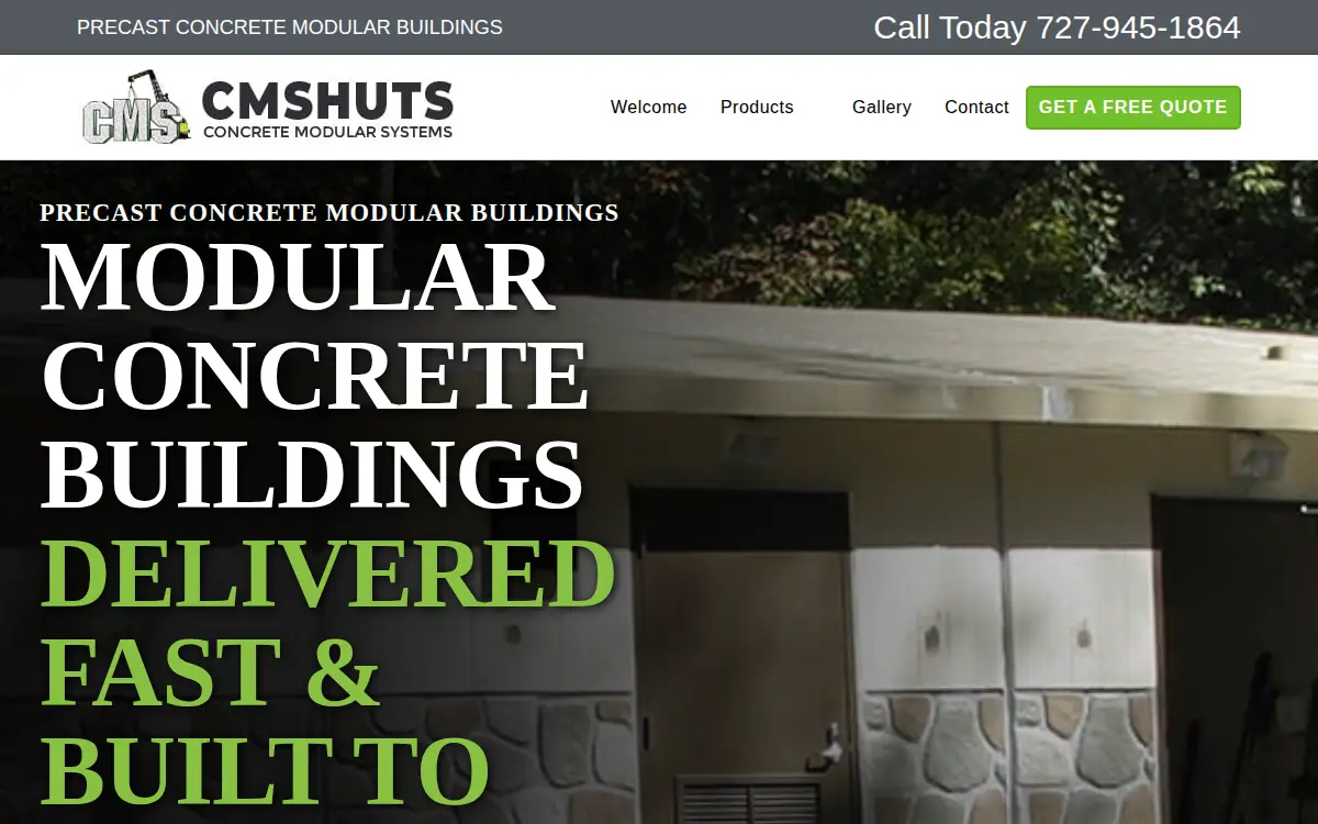 Homepage of Concrete Modular Systems INC