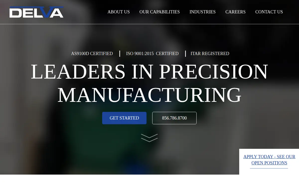 Homepage of Consolidated Machine & Tool Holdings, LLC