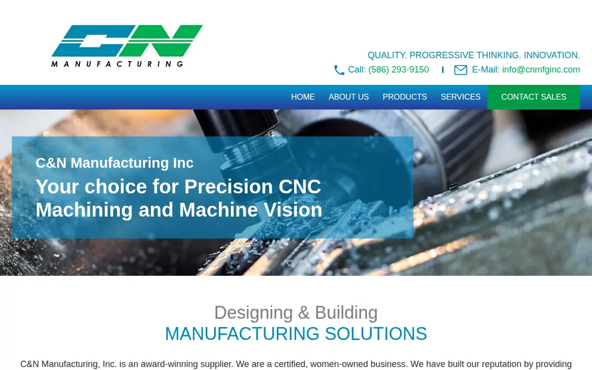 Homepage of C & N Manufacturing, INC.