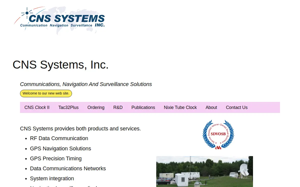 Homepage of Cns Systems, INC.