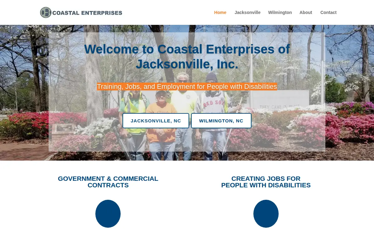 Homepage of Coastal Enterprises of Jacksonville INC