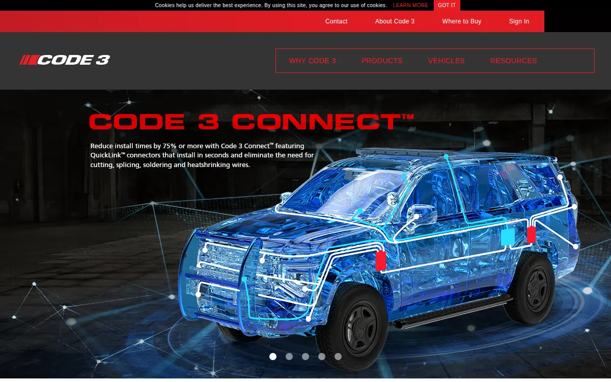 Homepage of Code 3 INC