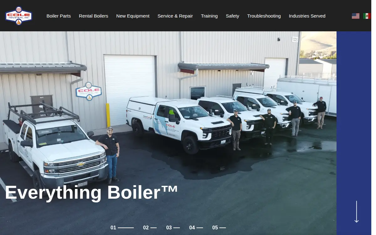 Homepage of Cole Industrial INC