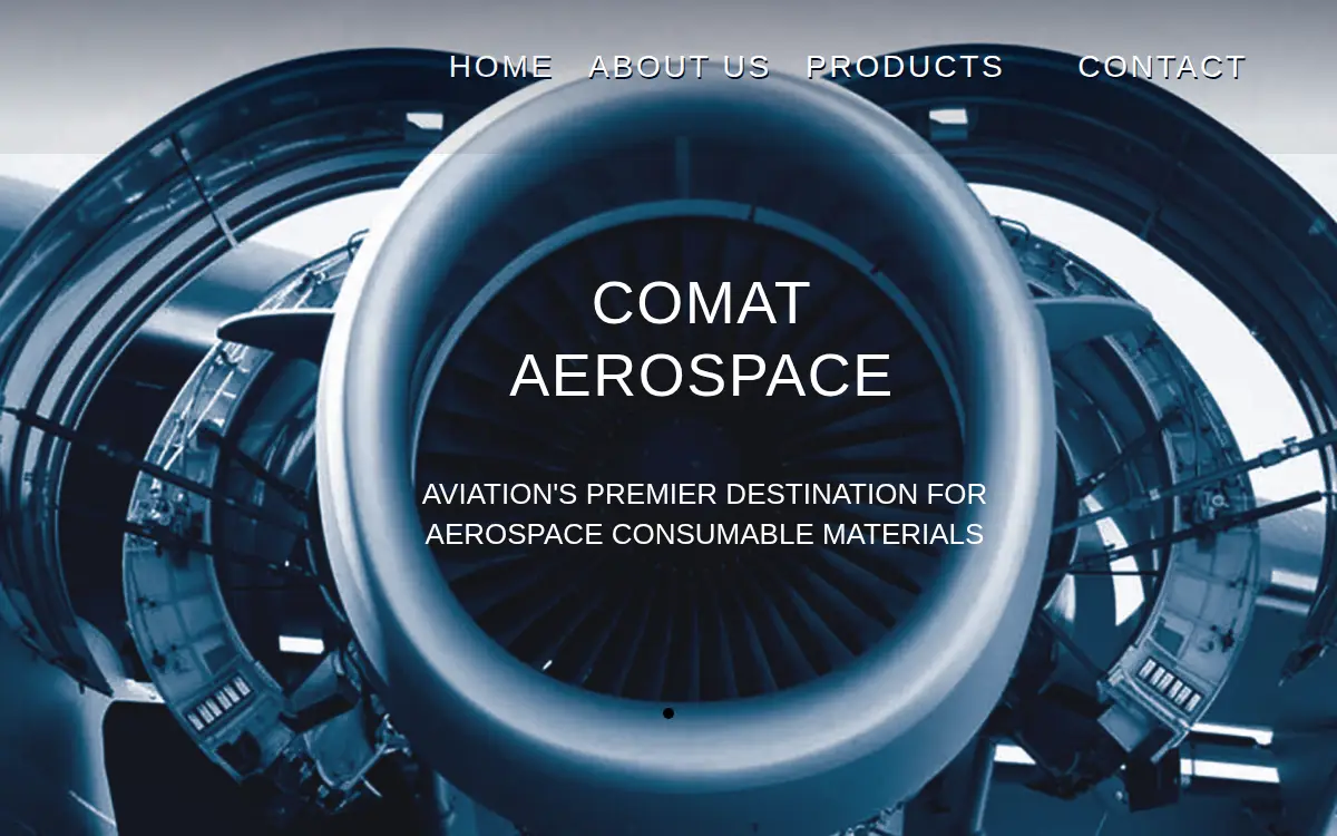 Homepage of Comat Aerospace Corporation