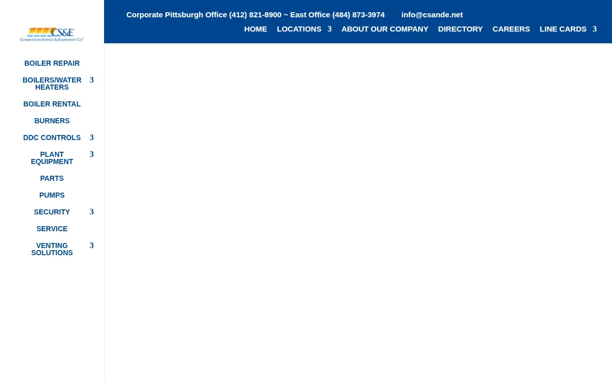 Homepage of Combustion Service & Equipment CO