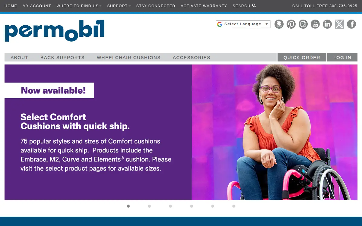 Homepage of The Comfort Companies, LLC