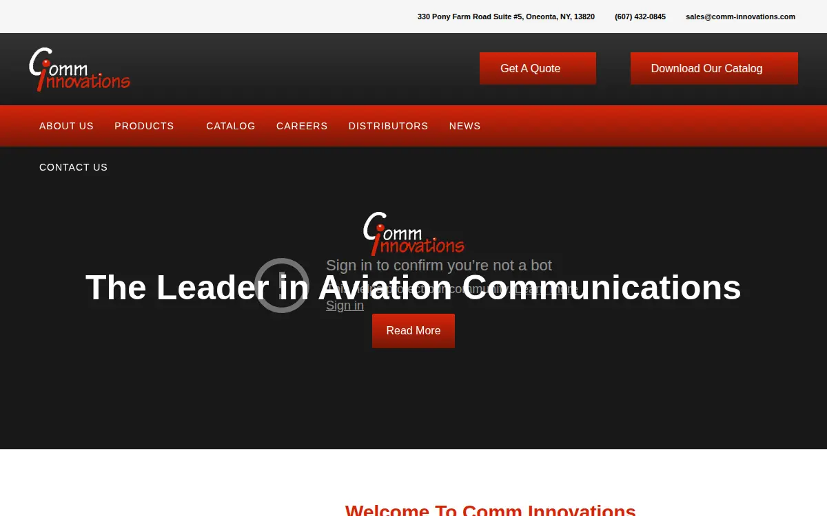 Homepage of Comminnovations INC