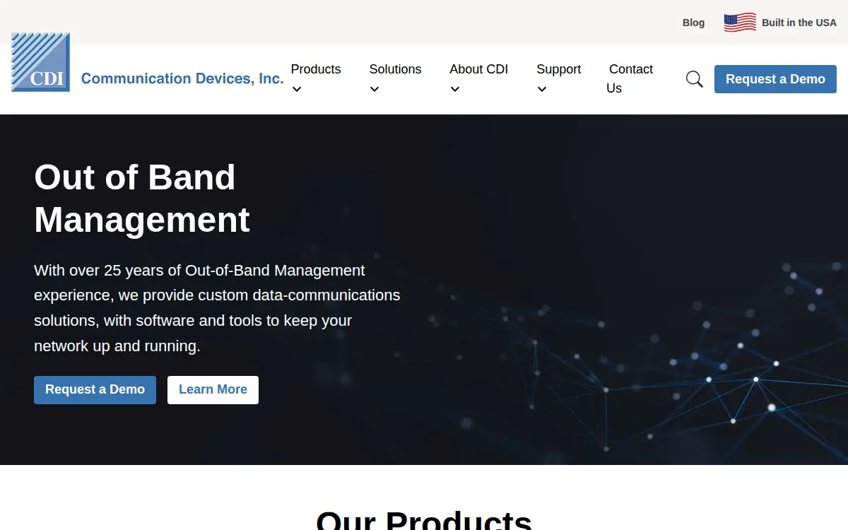 Homepage of Communication Devices INC