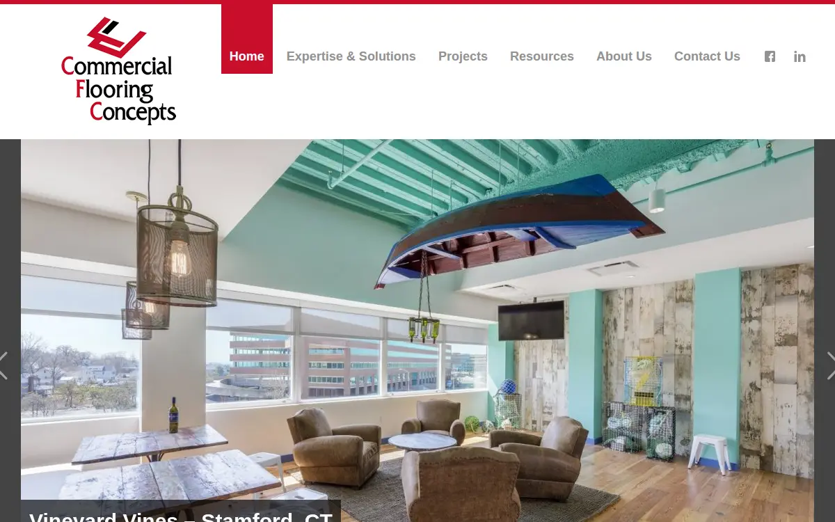Homepage of Commercial Flooring Distributors, INC.