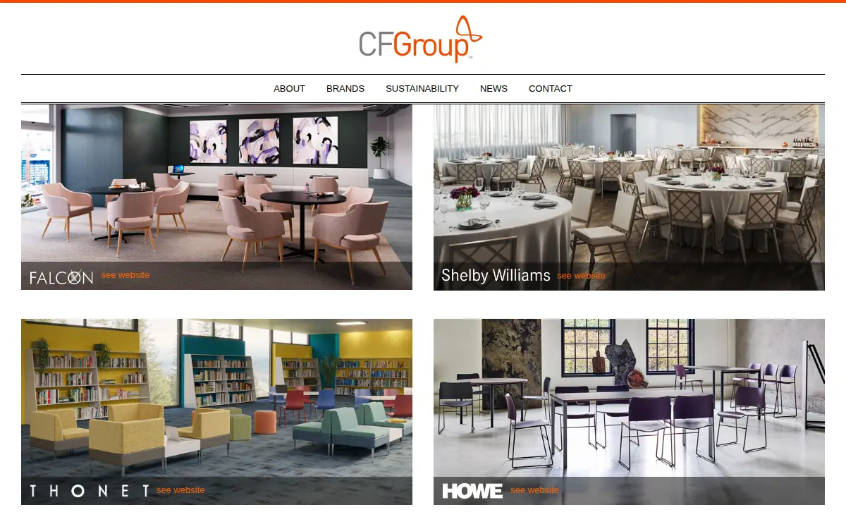 Homepage of Commercial Furniture Group INC