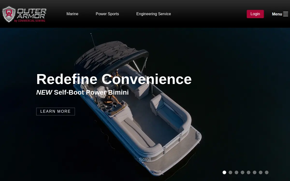 Homepage of Commercial Sewing, INC