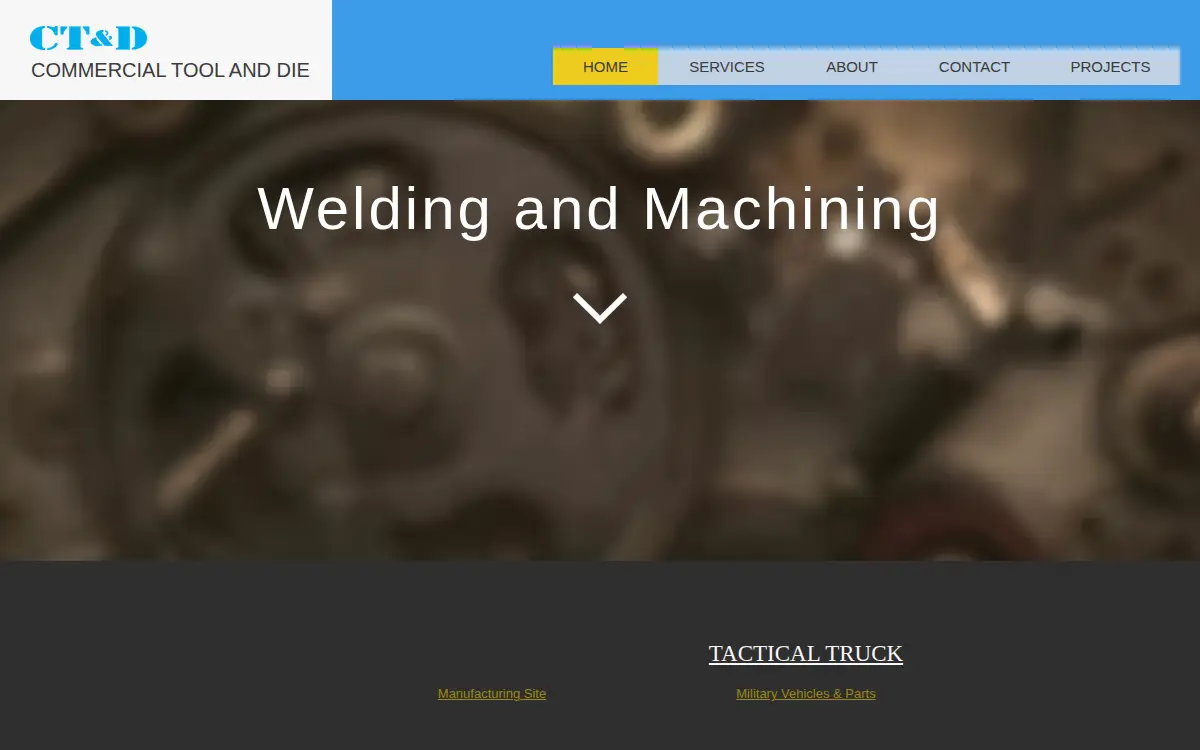 Homepage of Commercial Tool & Die, INC.