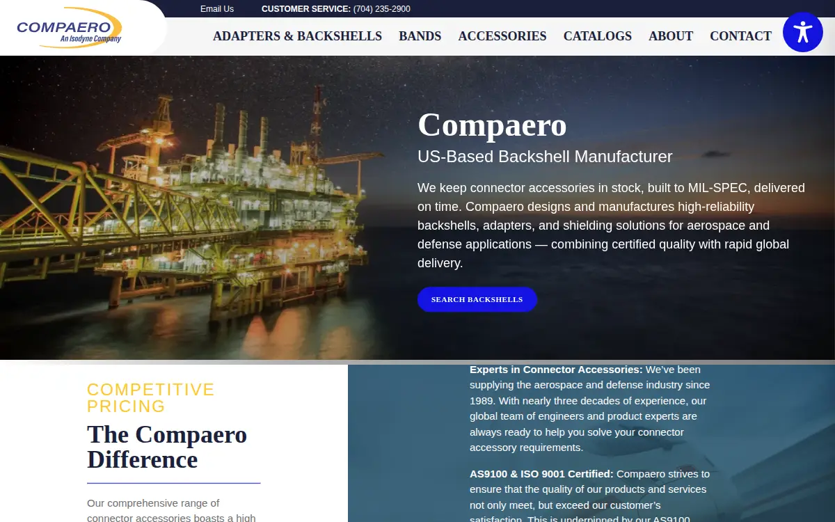 Homepage of Compaero, INC.