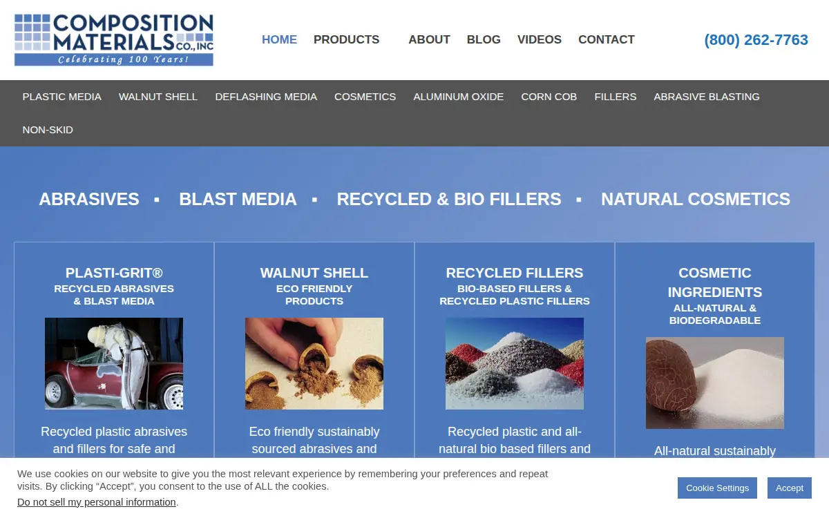 Homepage of Composition Materials CO INC