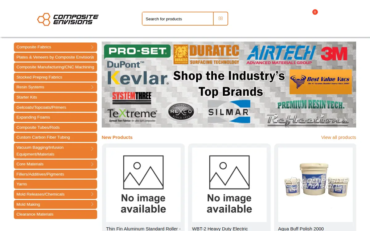 Homepage of Composite Envisions LLC