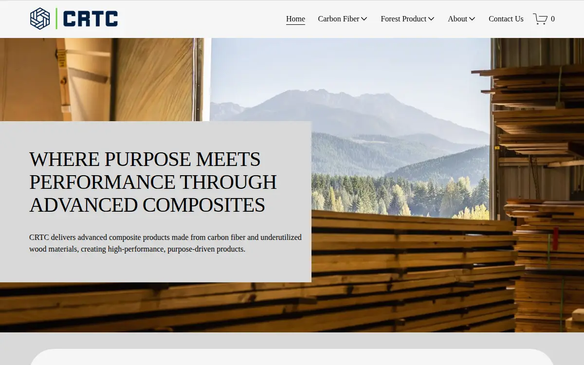 Homepage of Composite Recycling Technology Center