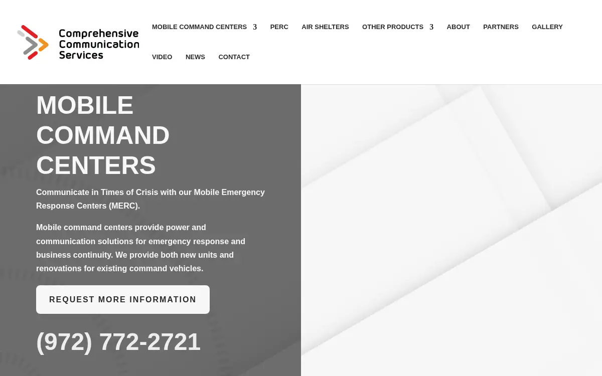 Homepage of Comprehensive Communication Services LLC