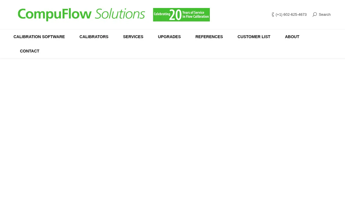 Homepage of Compuflow Solutions LLC