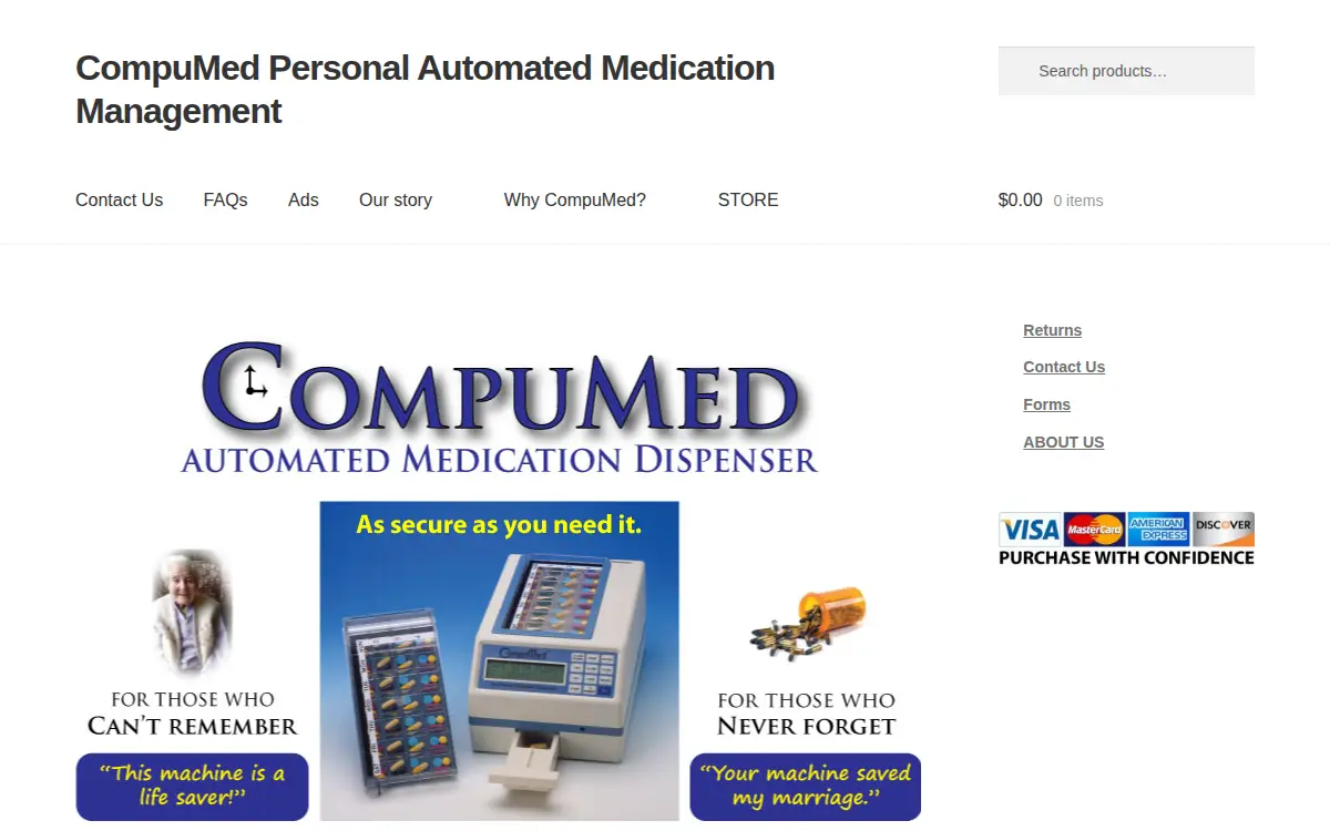 Homepage of Compumed INC