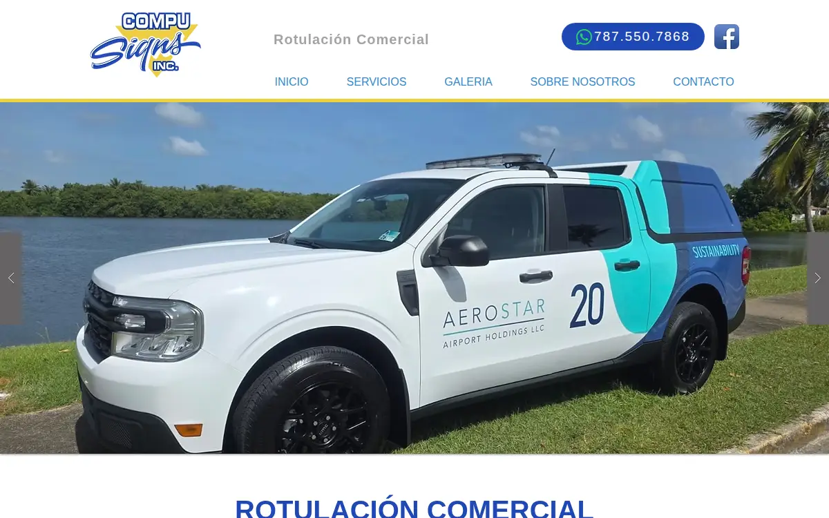 Homepage of Compu Signs LLC