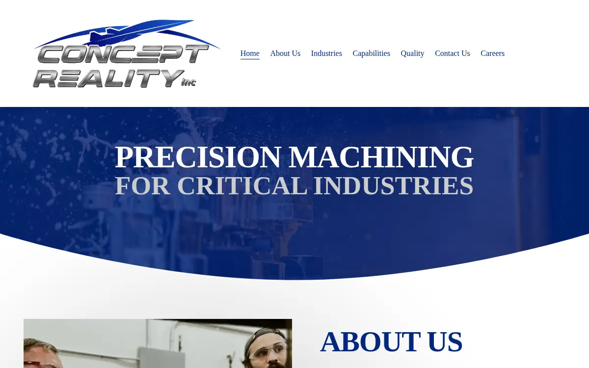 Homepage of Concept Reality, INC.