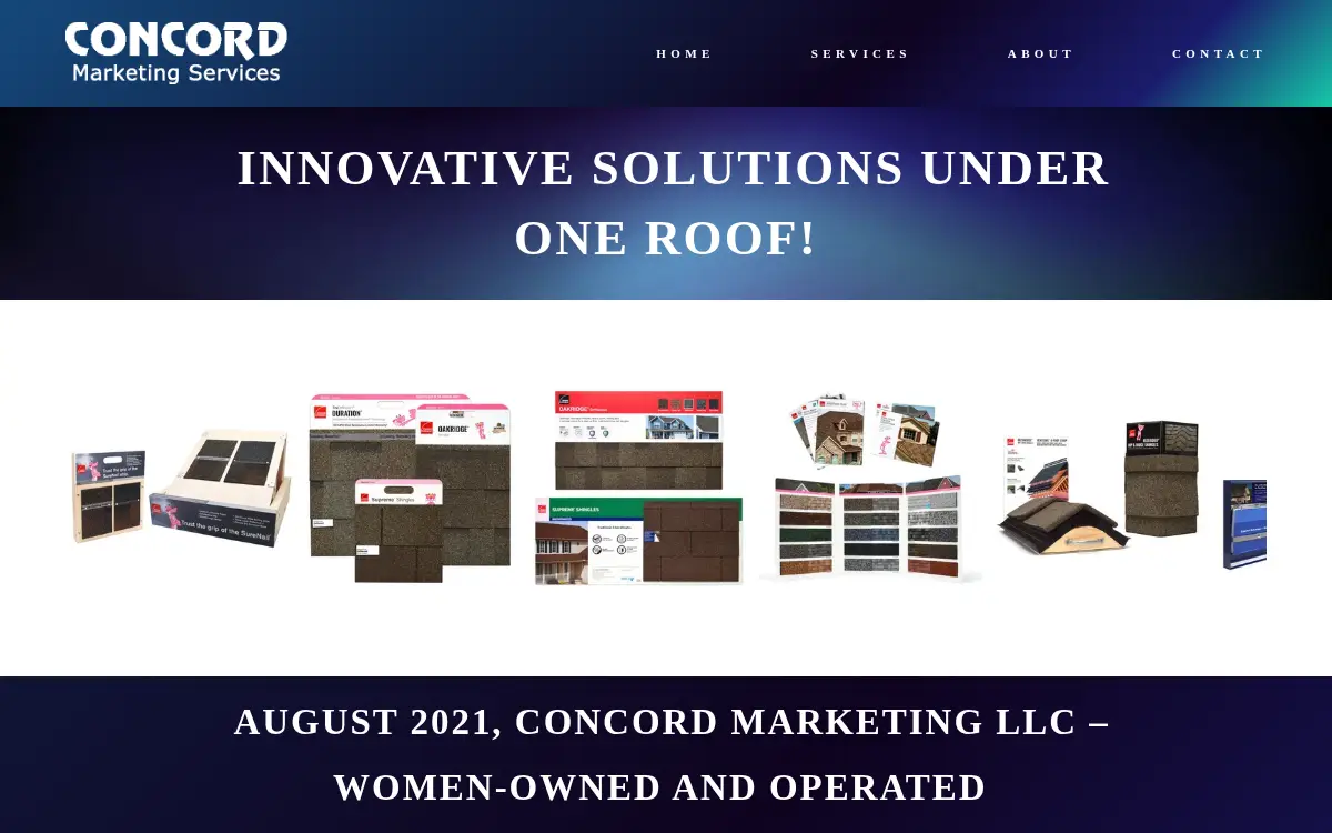 Homepage of Concord Marketing LLC