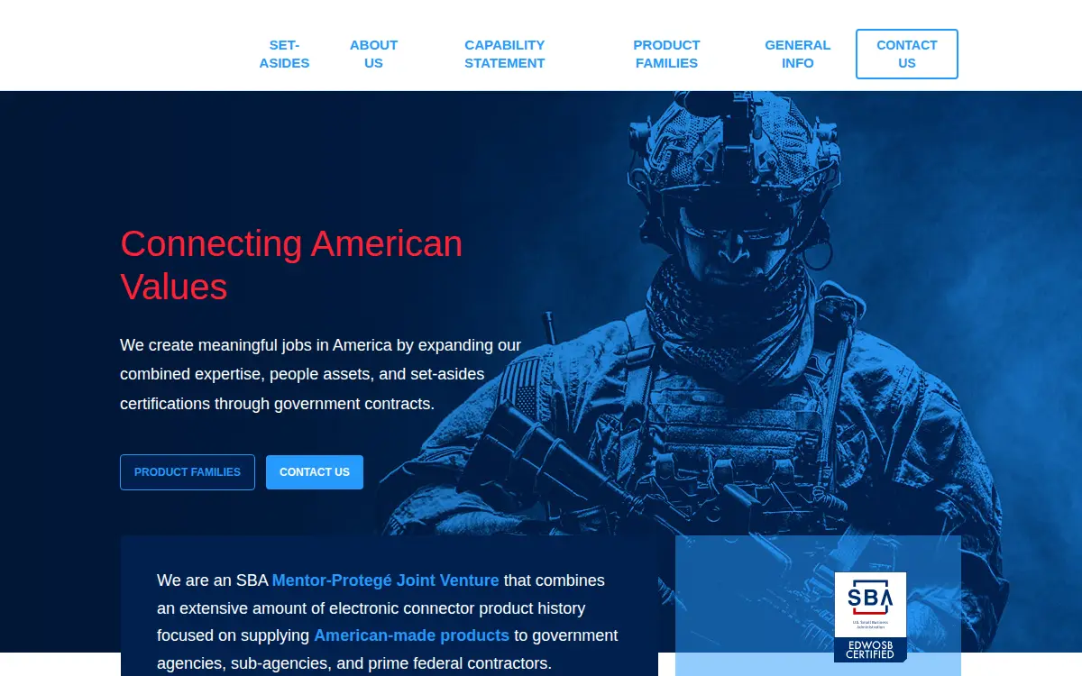 Homepage of Conesys Plus Jv, LLC