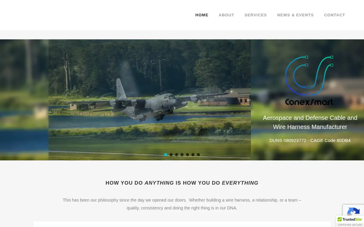 Homepage of Conexsmart LLC