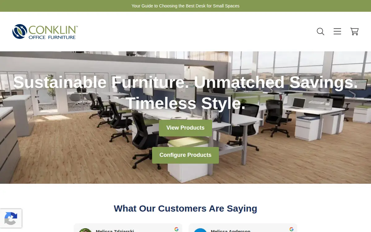 Homepage of Conklin Office Services, INC.