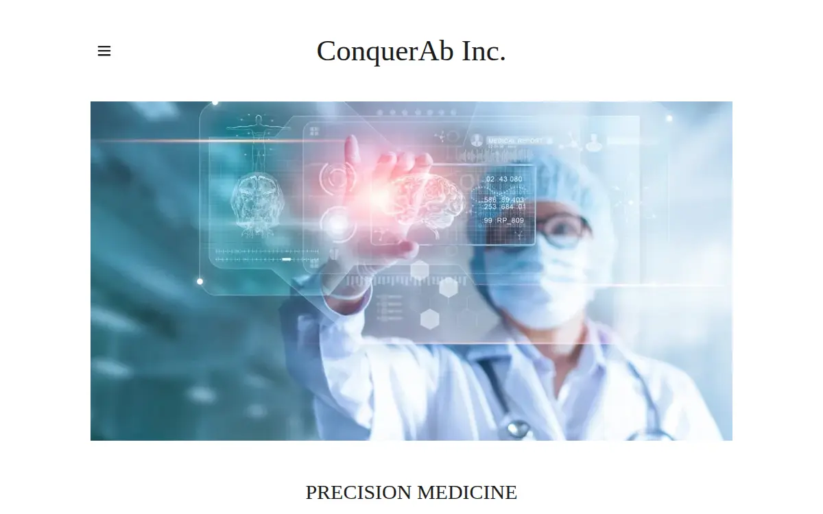 Homepage of Conquerab INC.