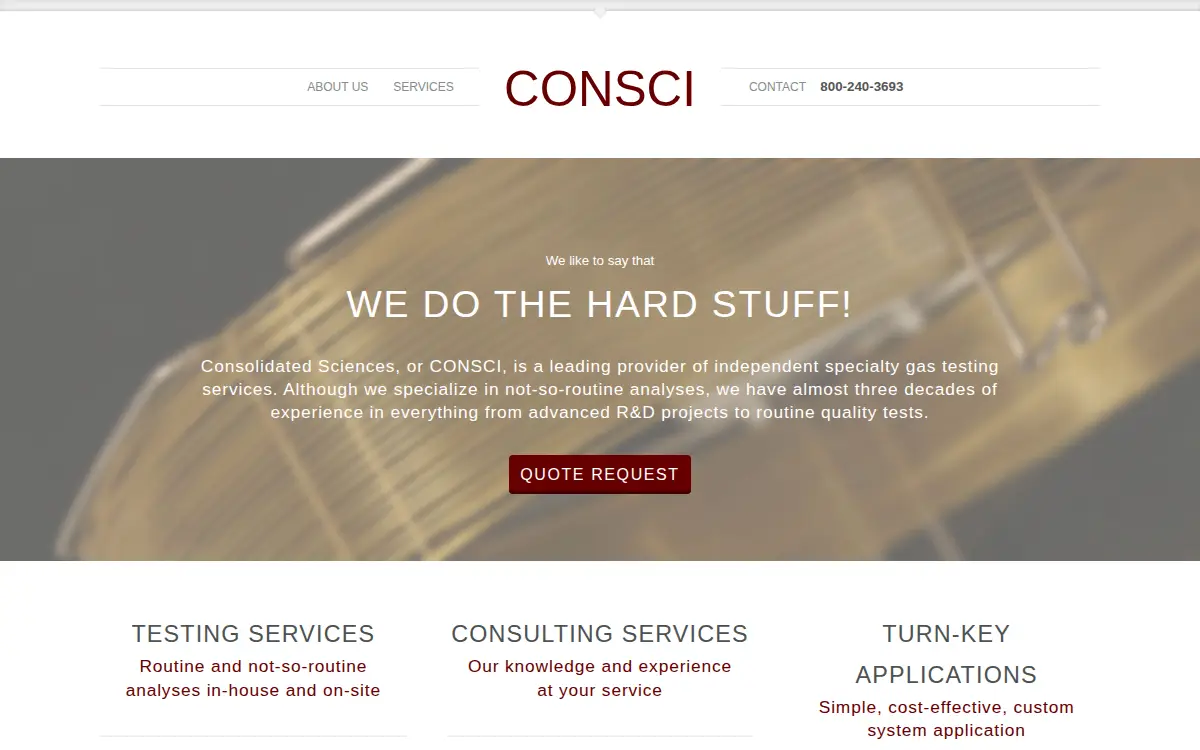 Homepage of Consci LTD