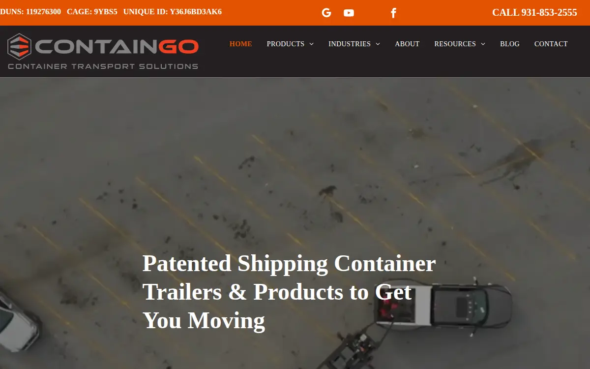 Homepage of Selectrailers LLC
