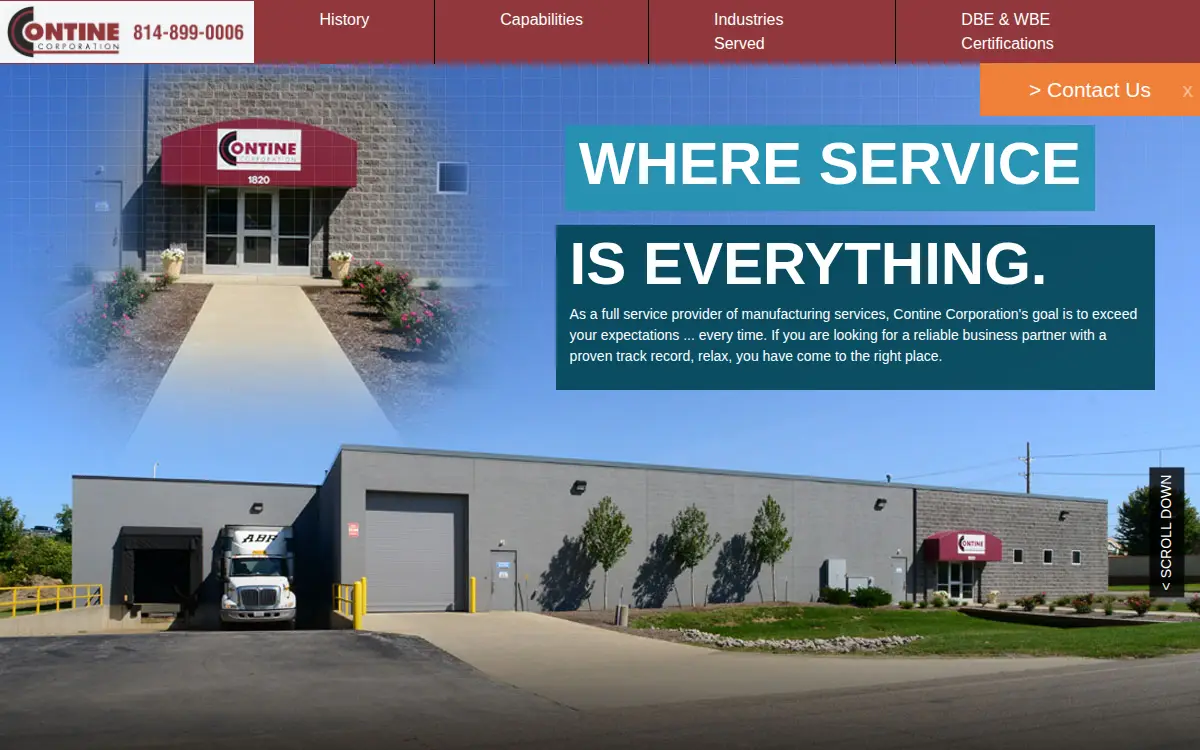 Homepage of Contine CORP