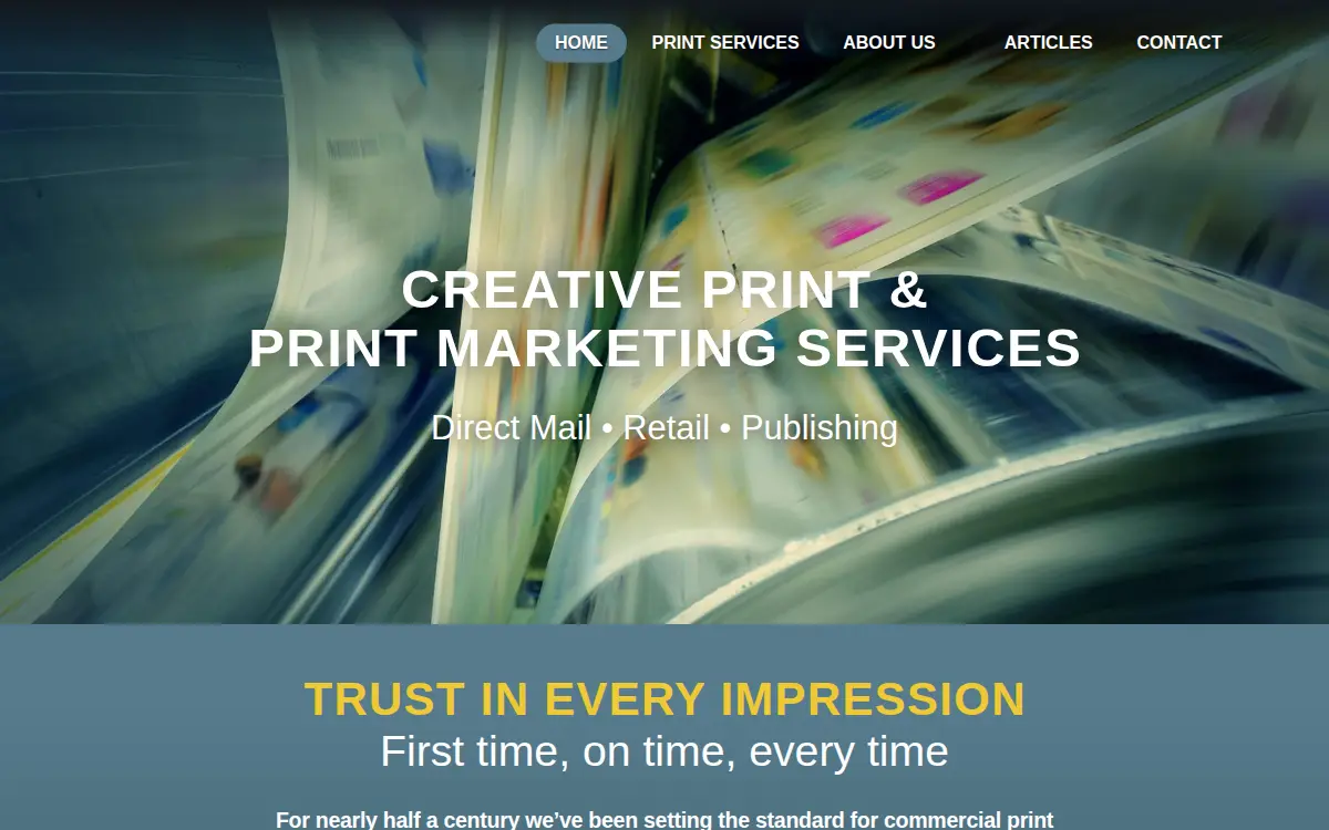 Homepage of Continental Web Press INC