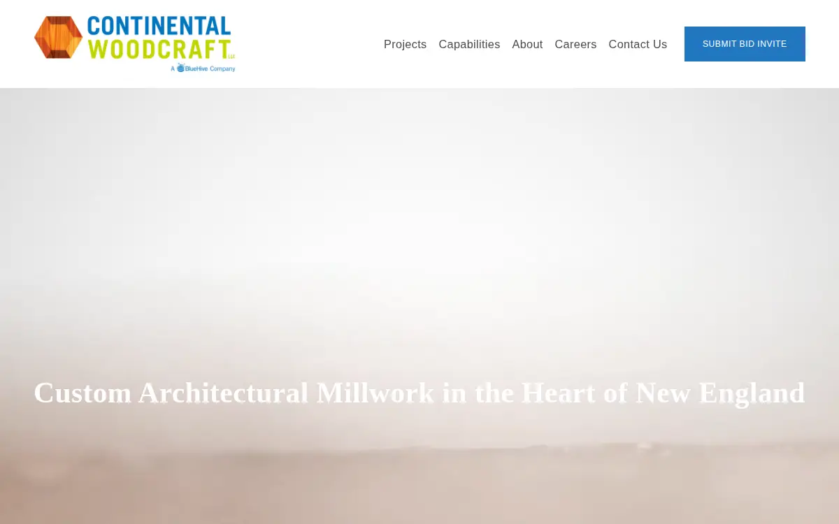 Homepage of Continental Woodcraft, LLC