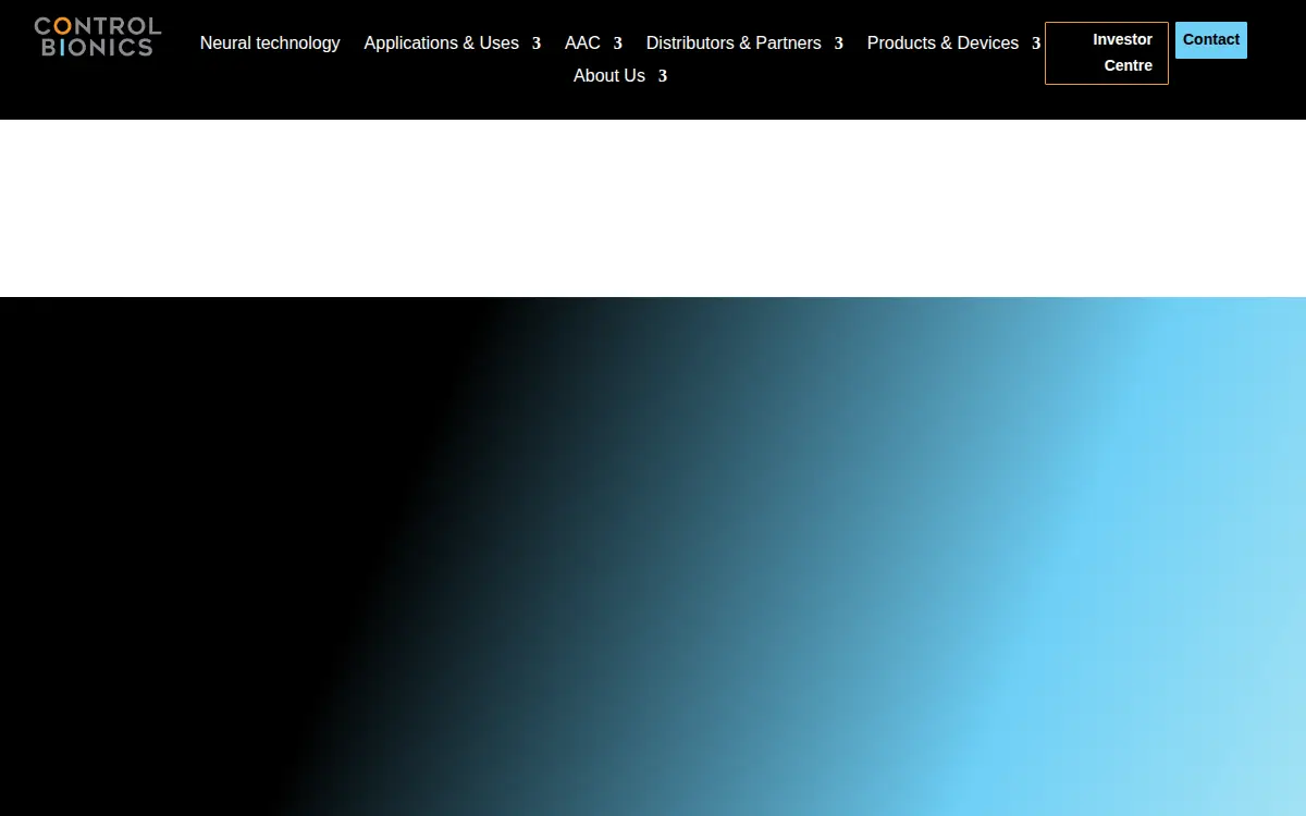 Homepage of Control Bionics INC
