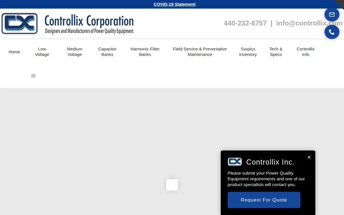 Homepage of Controllix CORP