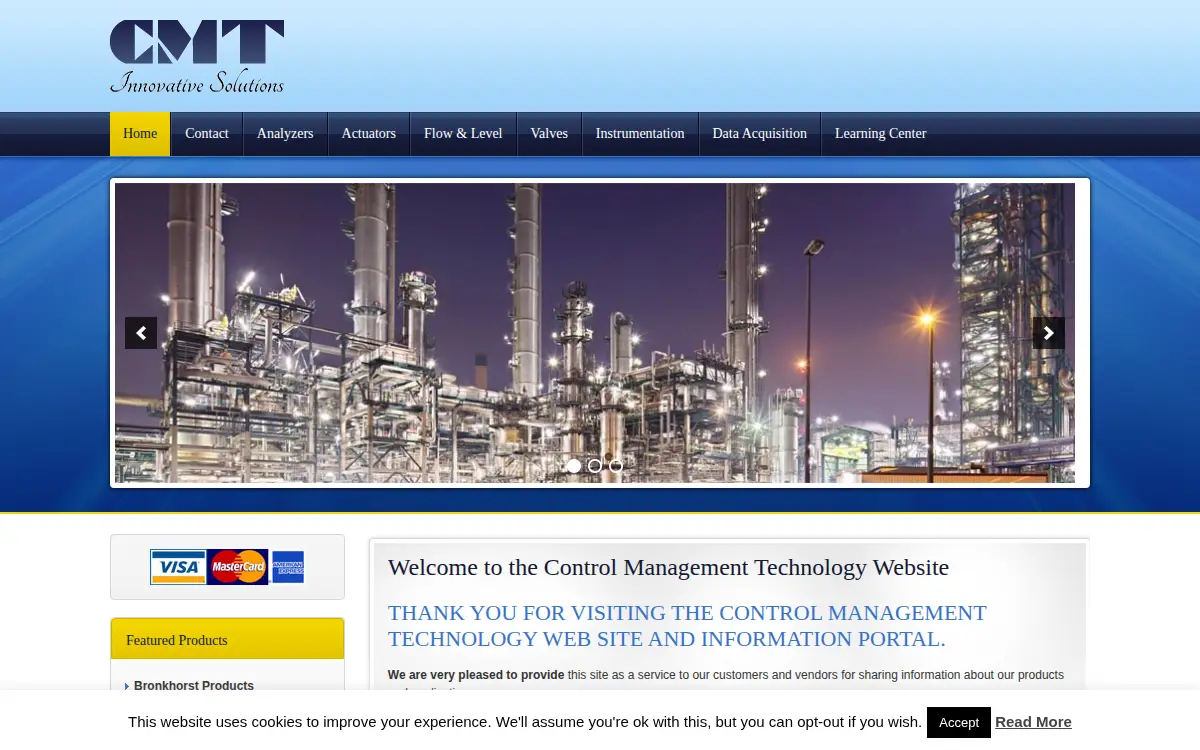 Homepage of Control Management Technology LLC