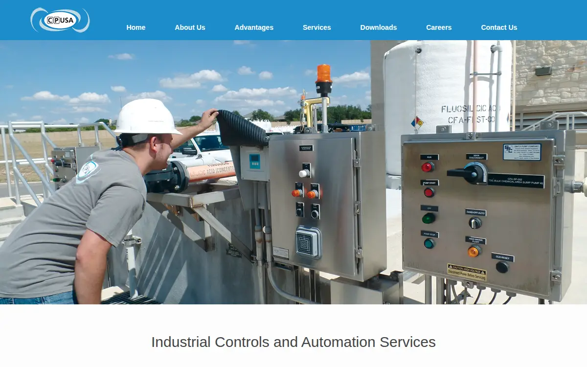 Homepage of Control Panels USA INC.