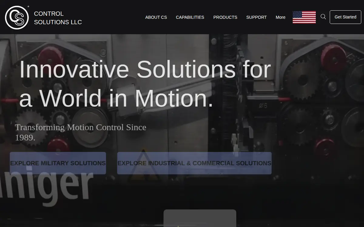 Homepage of Control Solutions LLC