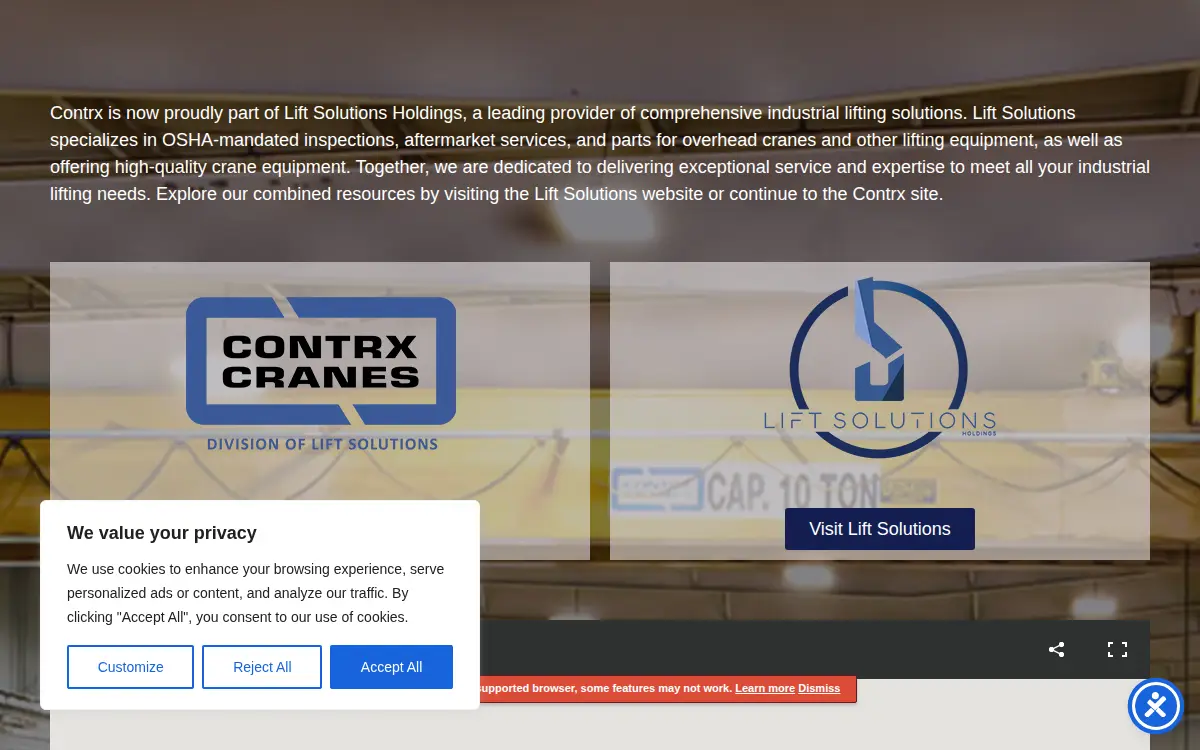Homepage of All-lift Systems LLC