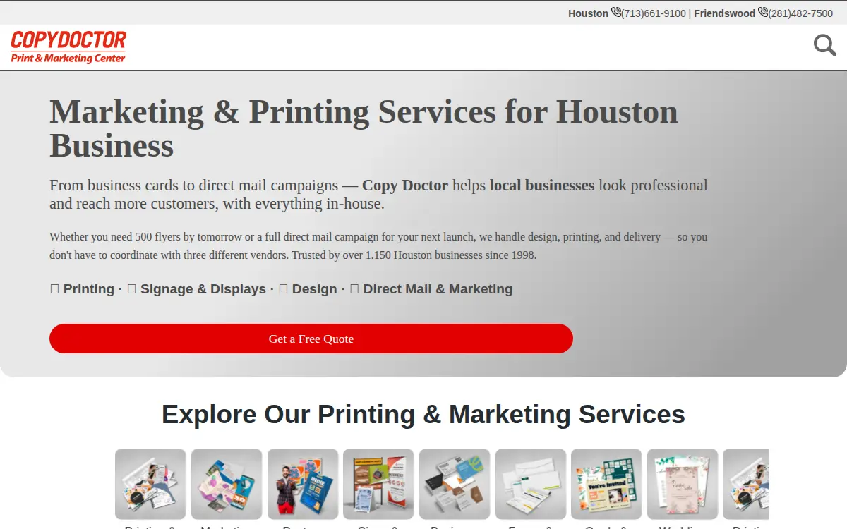 Homepage of Press Masters INC