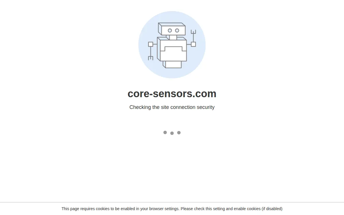 Homepage of Core Sensors LLC