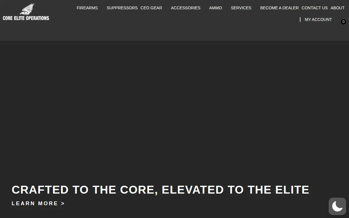 Homepage of Core Elite Operations, INC
